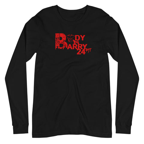 Unisex Body By Barry (Red)  Long Sleeve Tee